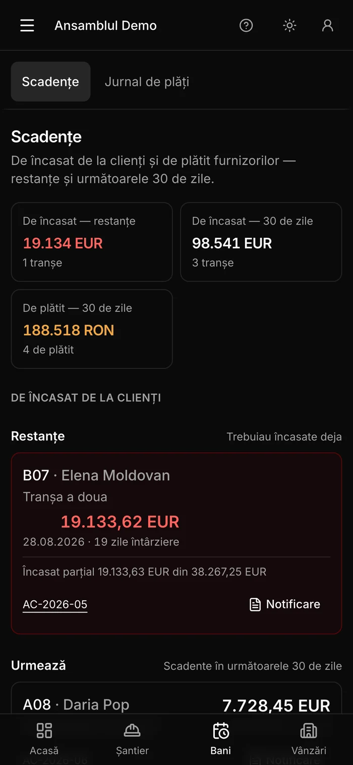 Scadențele pe telefon, în tema întunecată: o tranșă restantă și cele care urmează